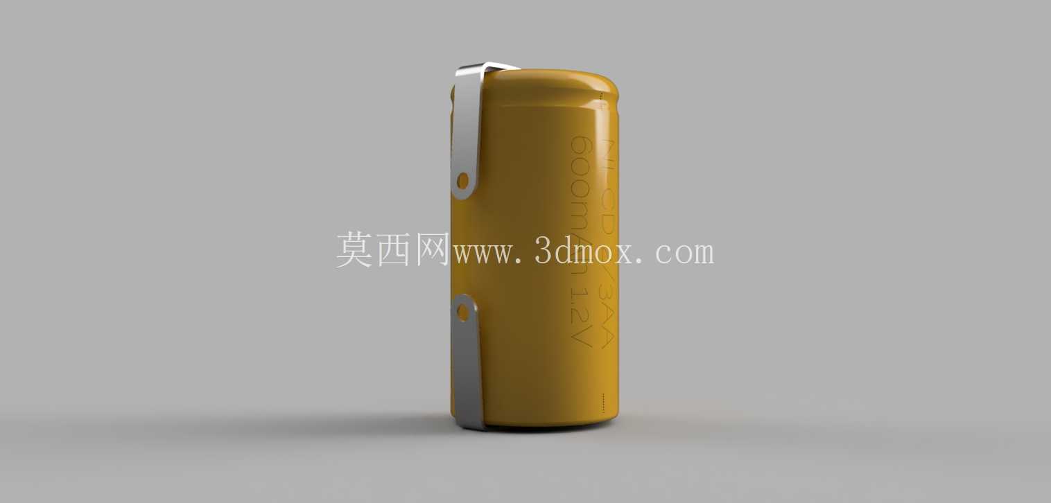 2/3AA 600mAh 镍镉电池(带接线片)