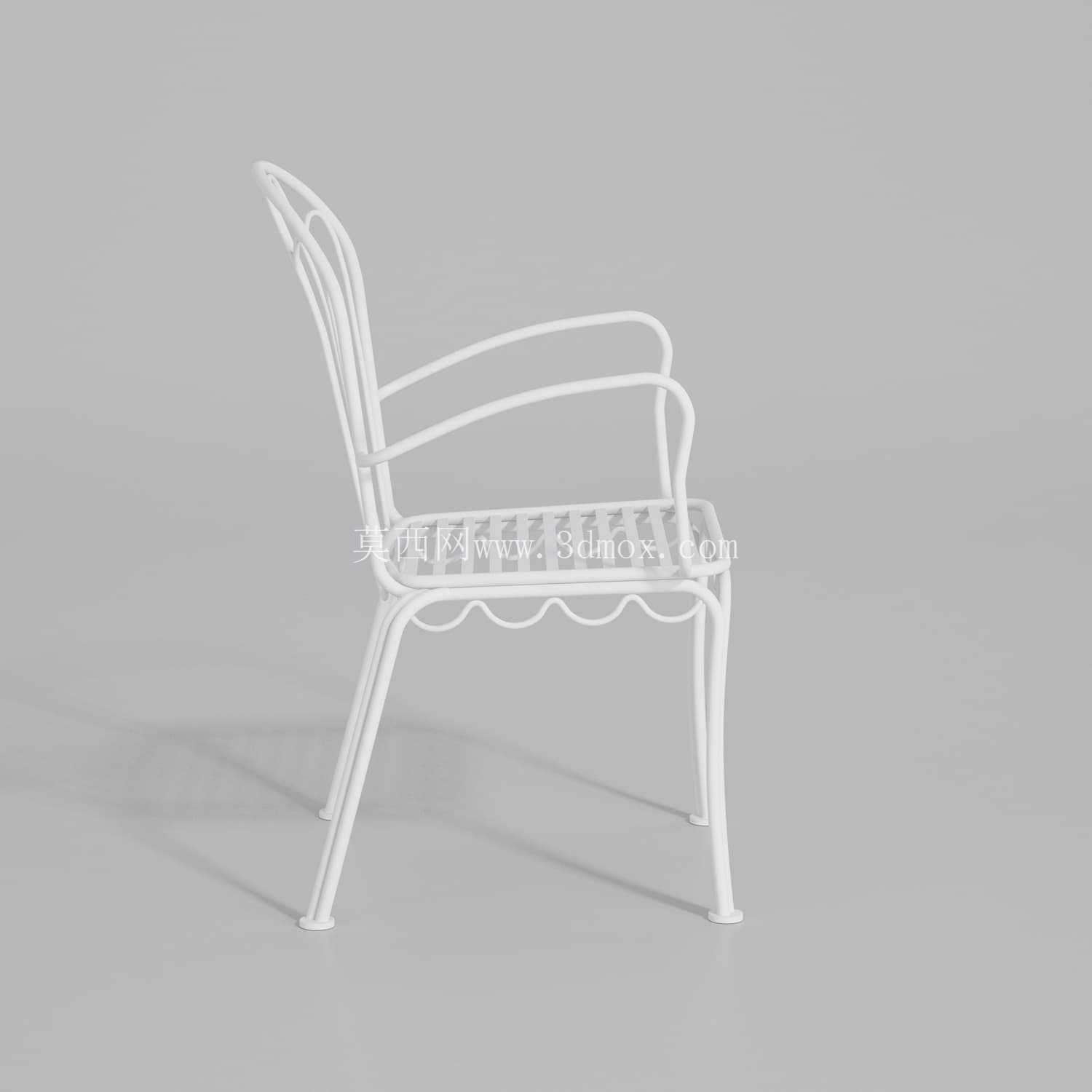 金属框架椅 – 3D线框设计