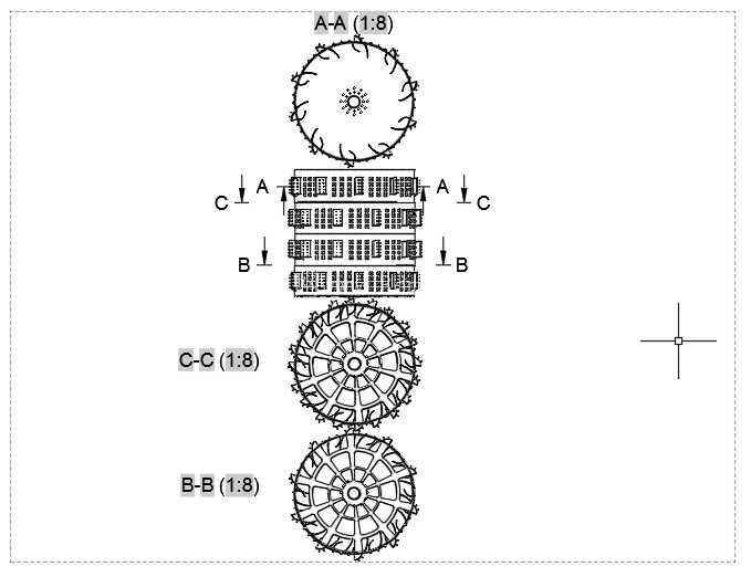 鼓体设计(齿、螺柱、内骨架、阀门)