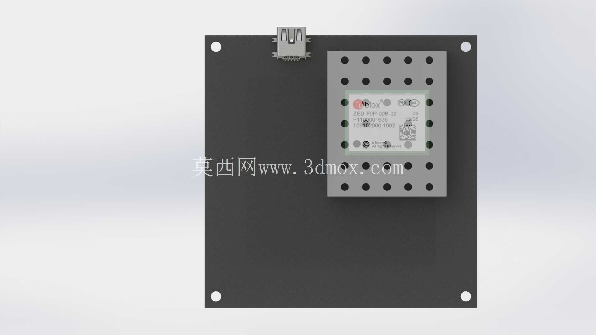 ZED-F9P RTK���ջ��壬����Ƶ������L1��L2���߱�EMI�������� LIS3MDL
