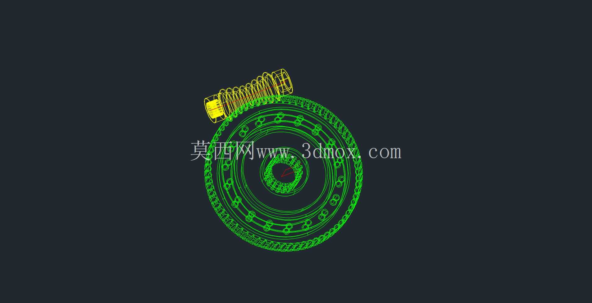 球形蜗轮蜗杆套件模型
