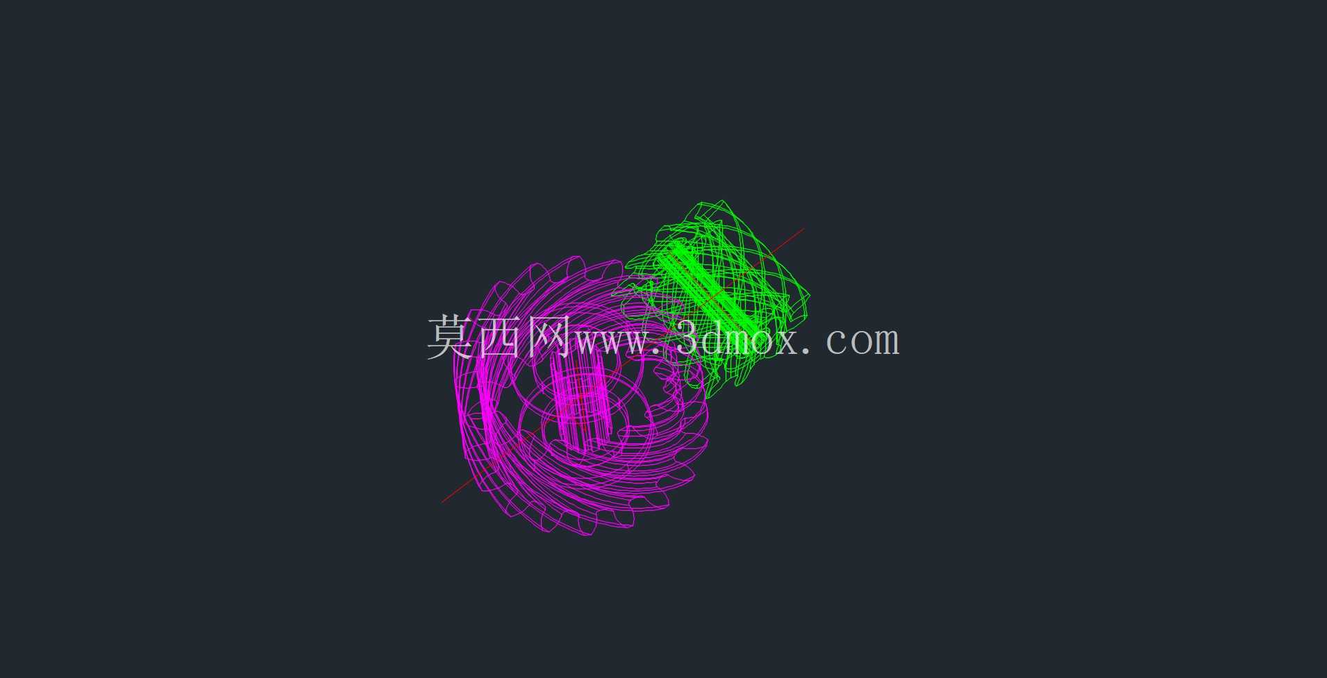 螺杆齿轮联轴器模型