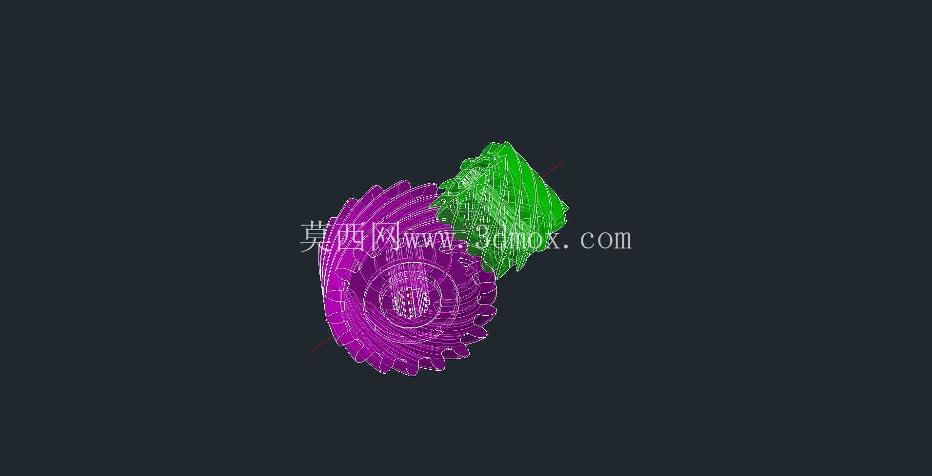 螺杆齿轮联轴器模型