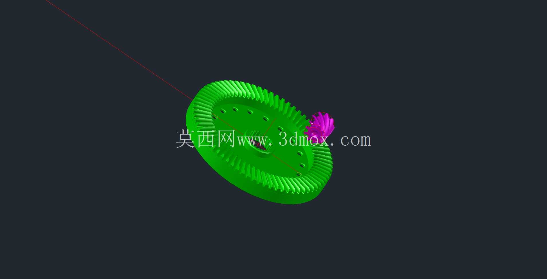 准双曲面齿轮联轴器模型