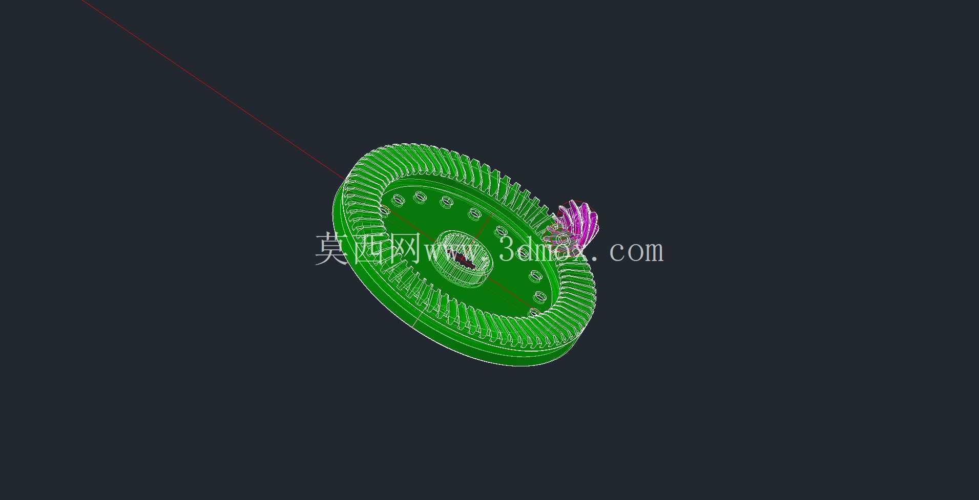 准双曲面齿轮联轴器模型