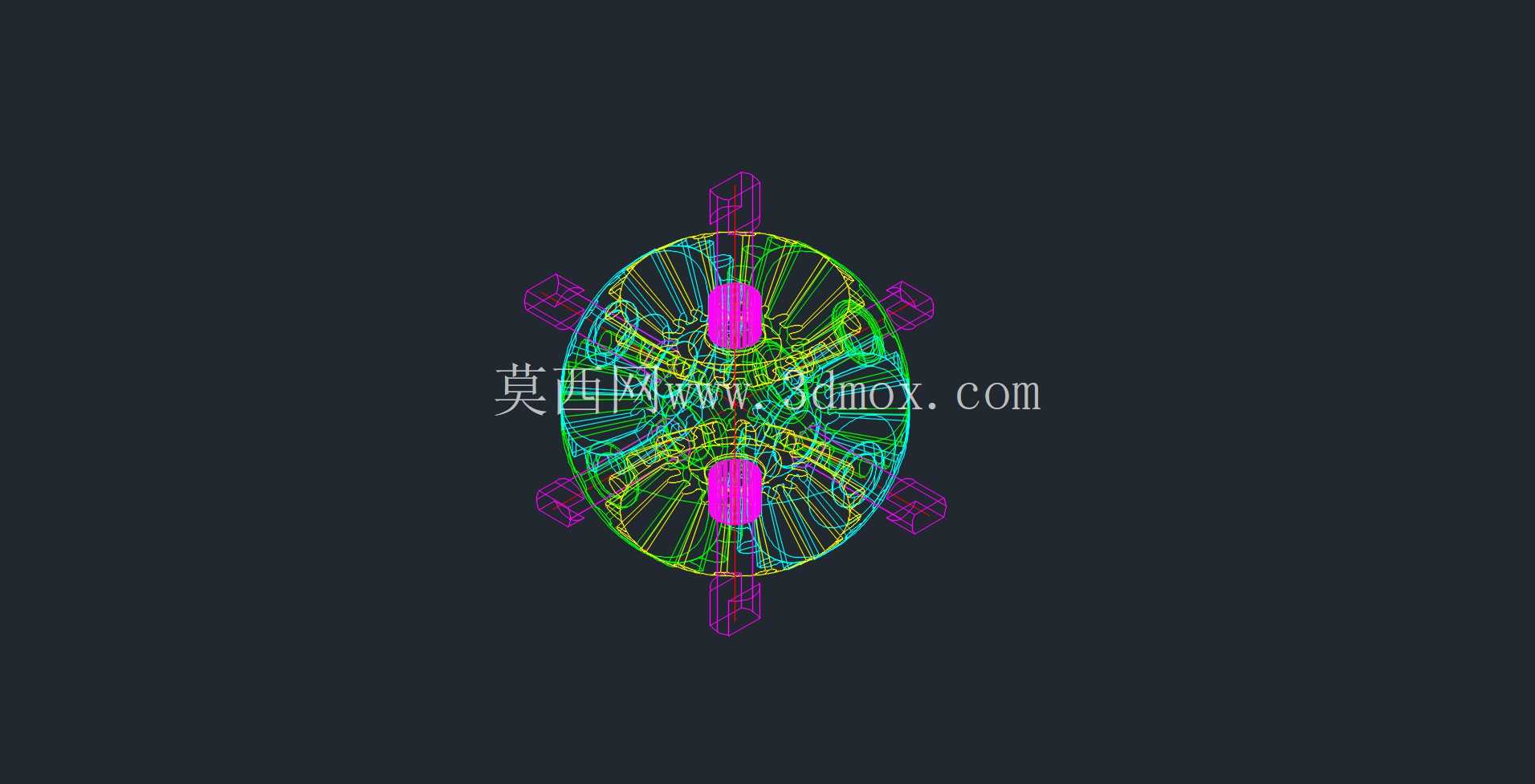 差速球面齿轮模型