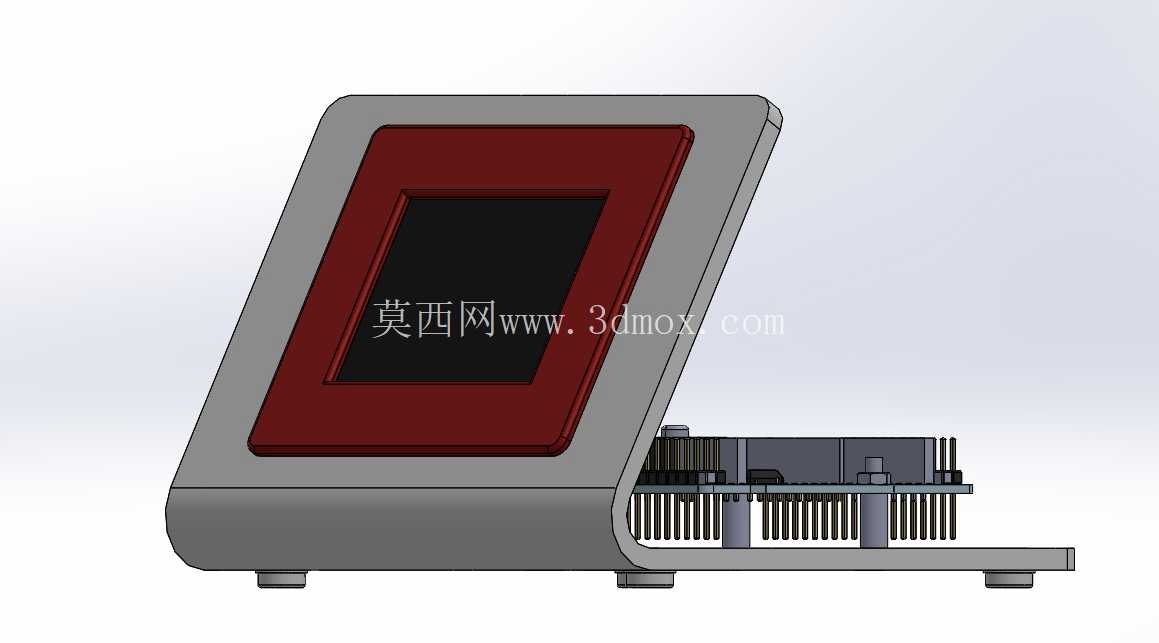 用于 Nextion NX3224T024 显示屏和 Nucleo-64 板的斜角支架