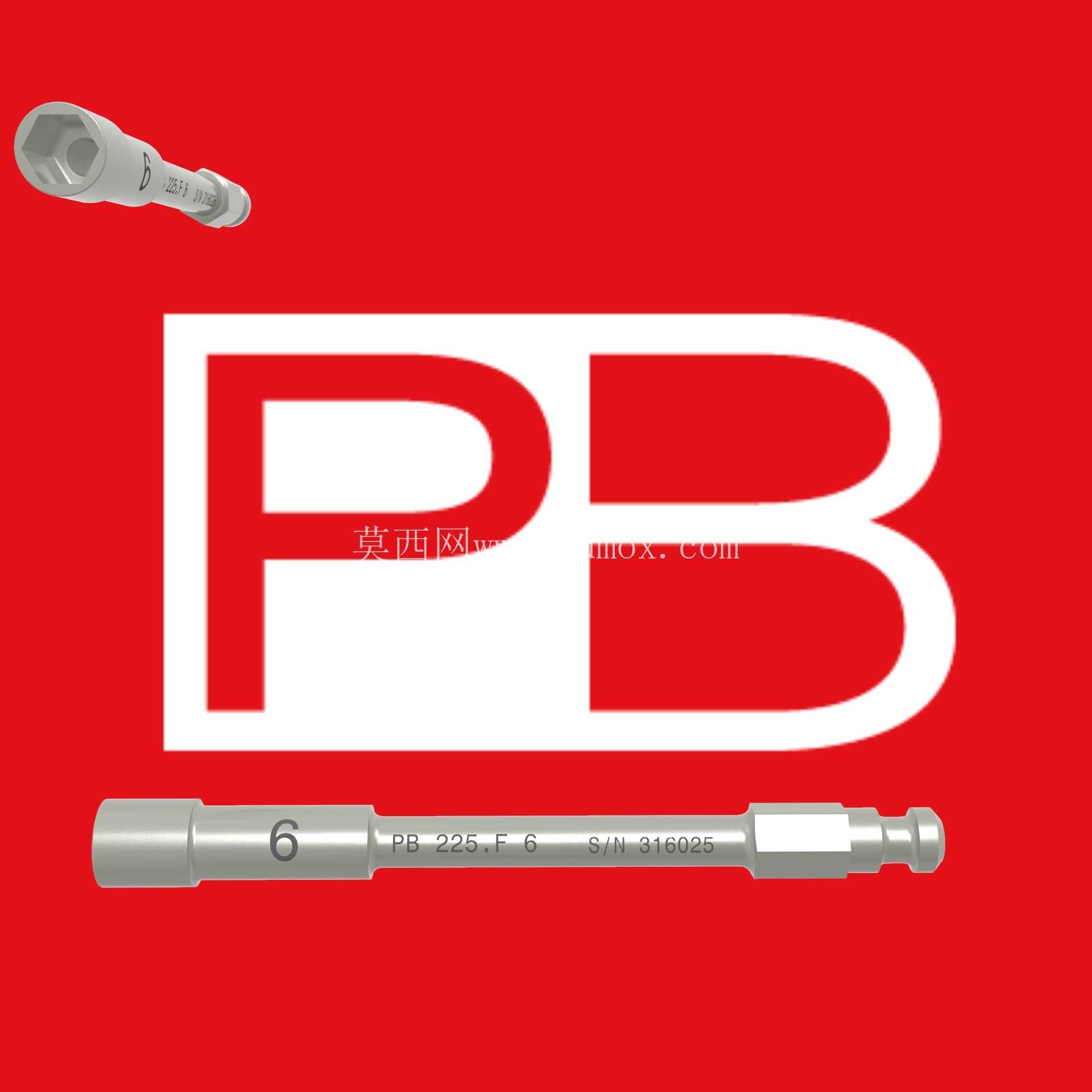PB SWISS TOOL 螺母起子套筒尺寸 6 毫米