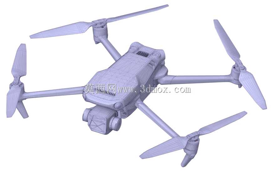 DJI MAVIC 3E 3D扫描STL模型的横截面视图(STL不是CAD文件)