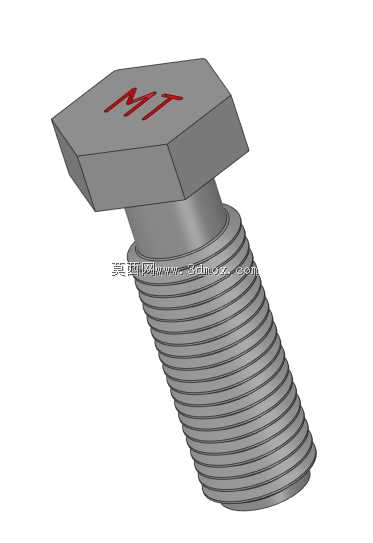1/4“-20螺纹尺寸的六角螺钉,1”长