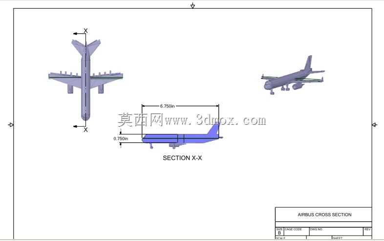 空中客车横截面