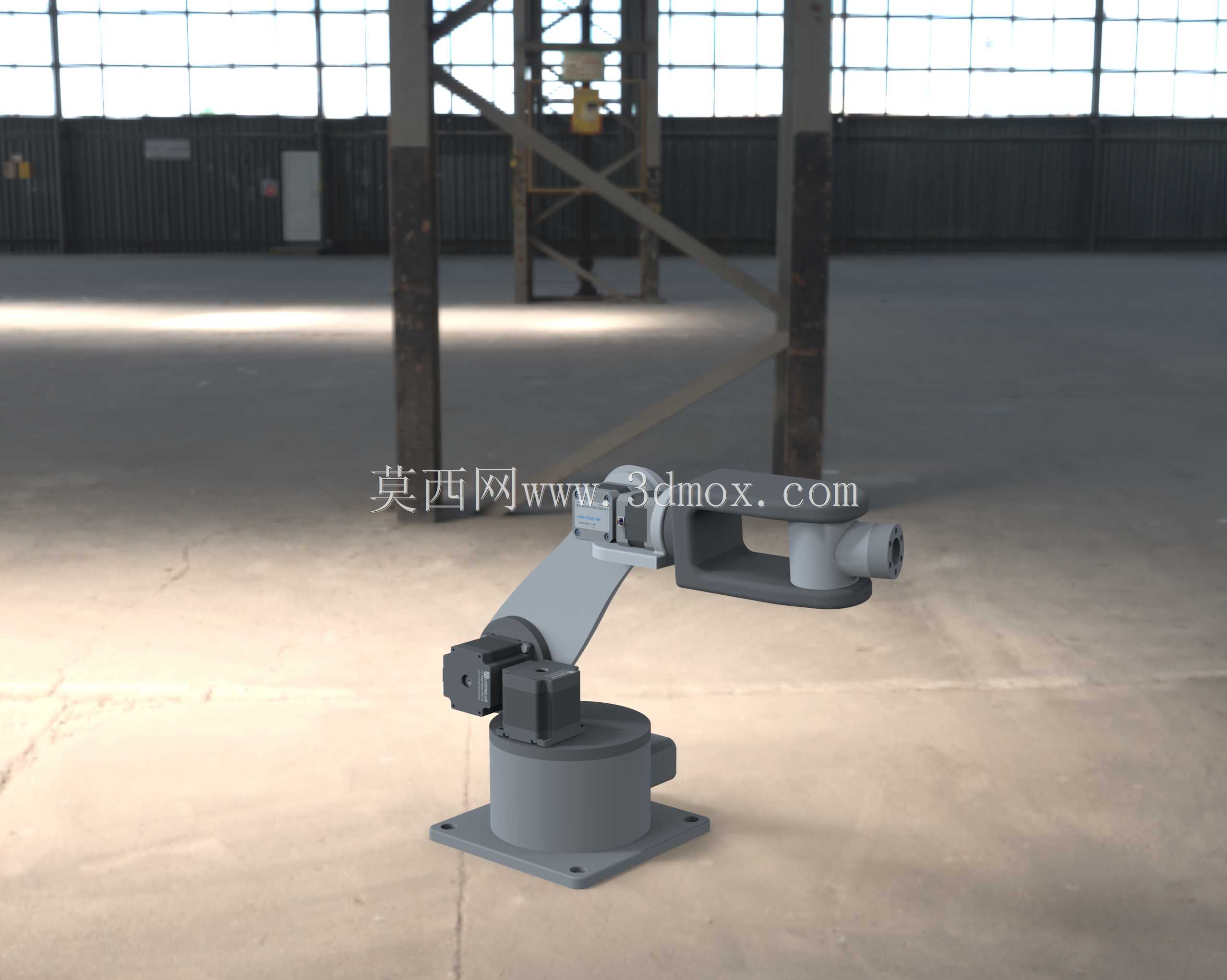 具有6个自由度的3D可打印机器人手臂