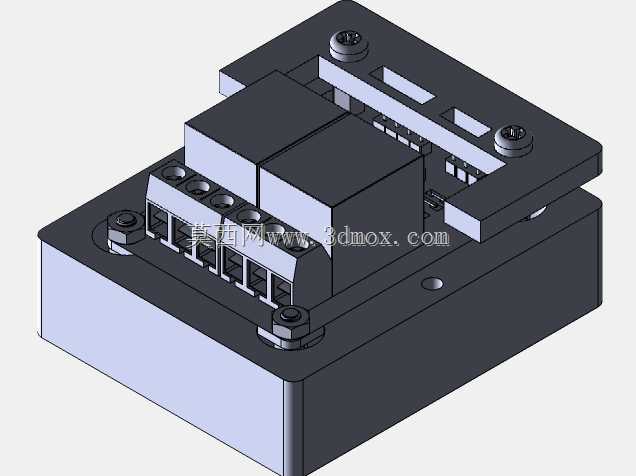 2通道继电器模块3D打印外壳
