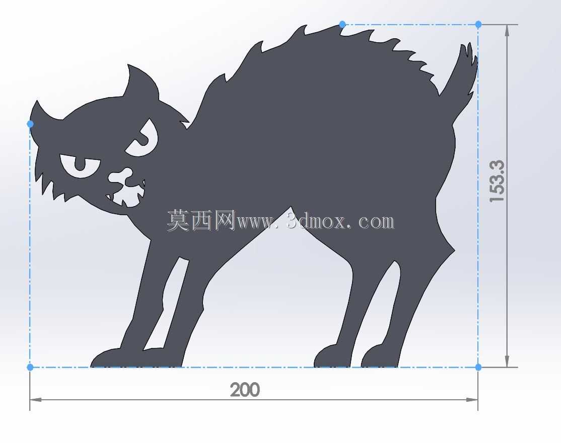 顽皮的万圣节猫