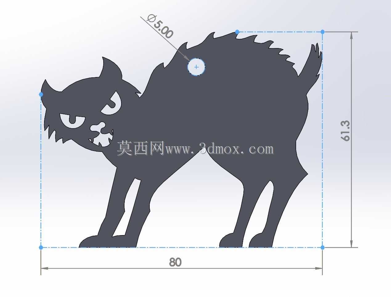 顽皮的万圣节猫