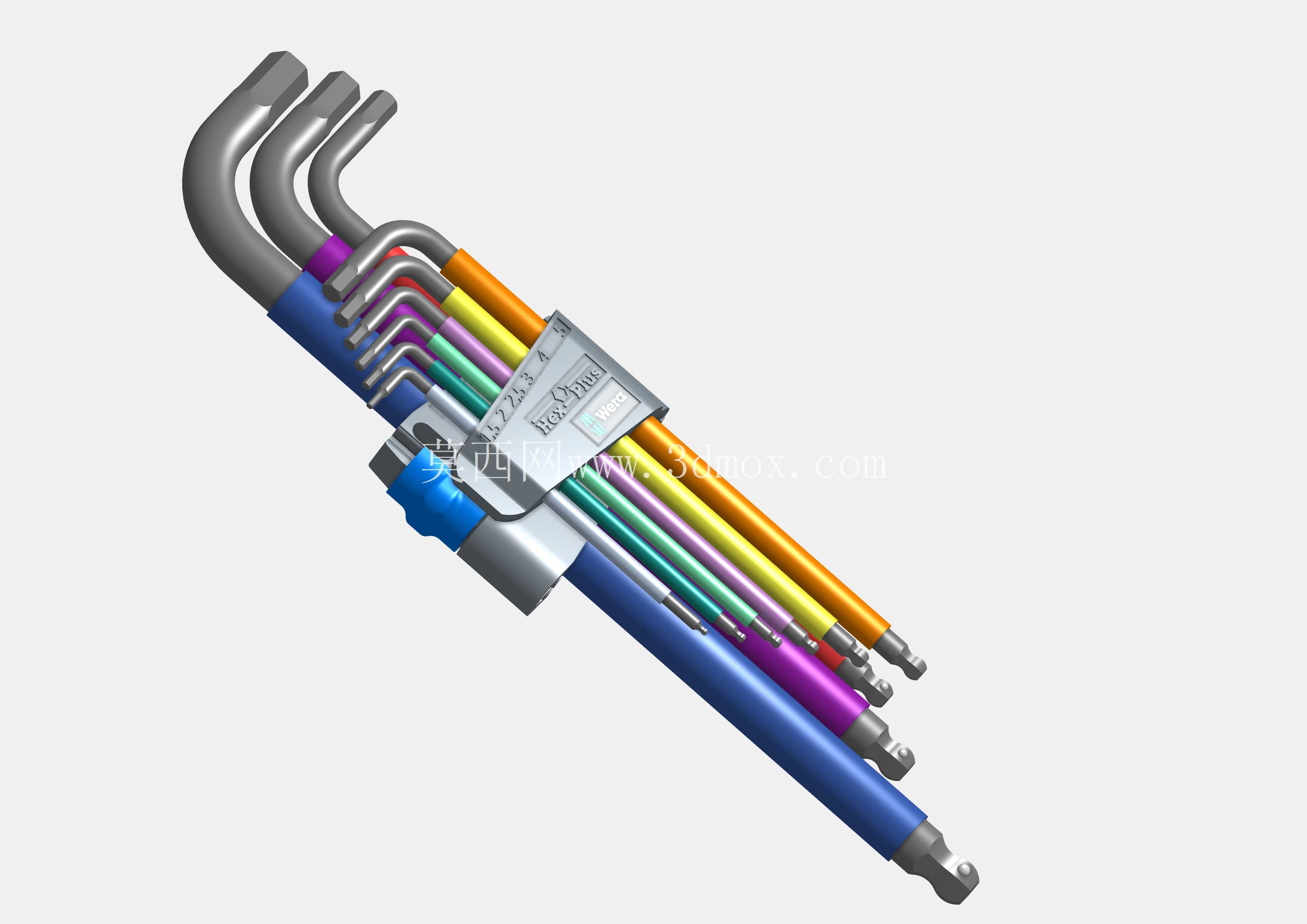 Wera 950/9 Hex-Plus 多色 HF 1 L 键套装