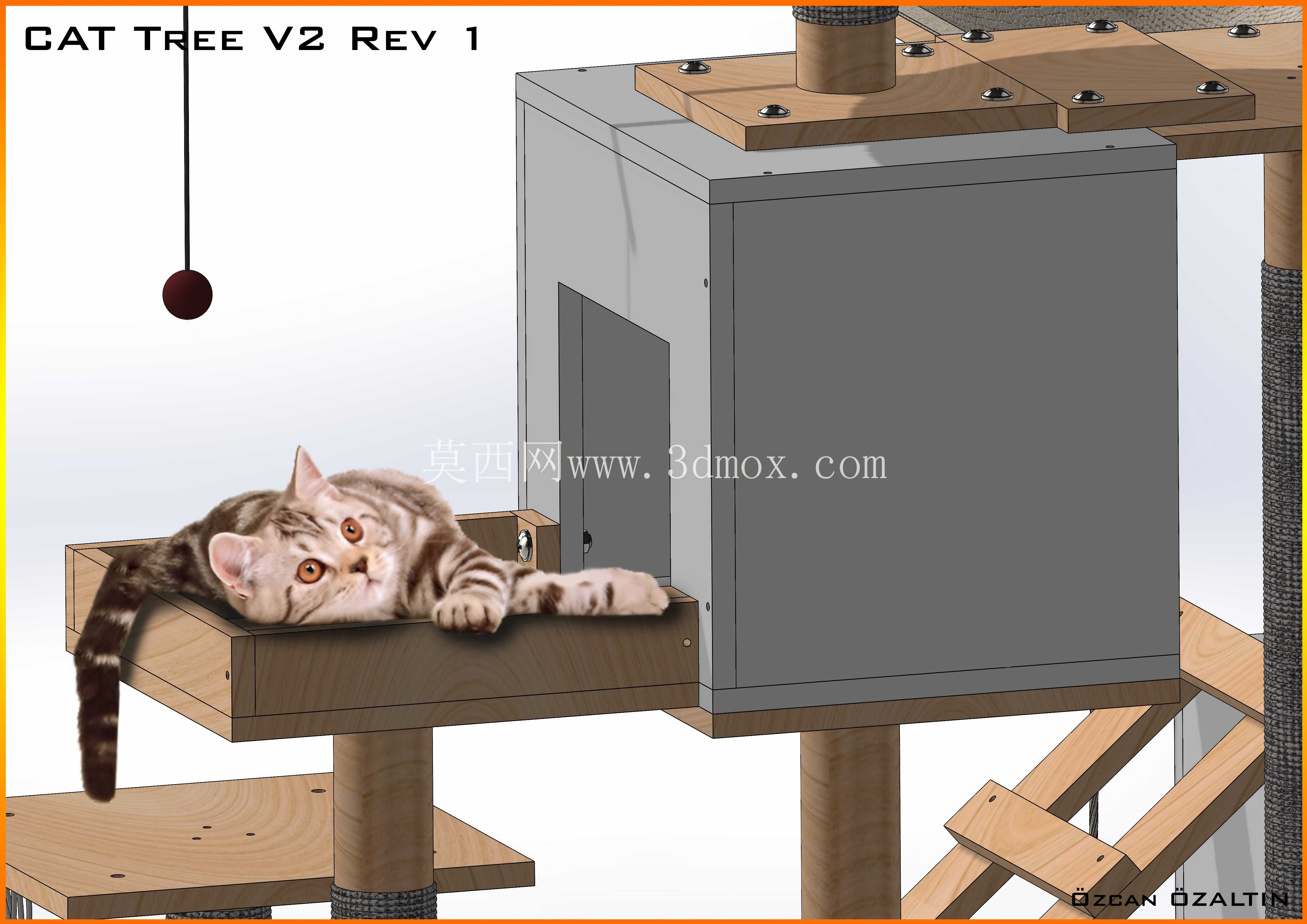 猫树3D模型V2 Rev-1 Solidworks CatTree