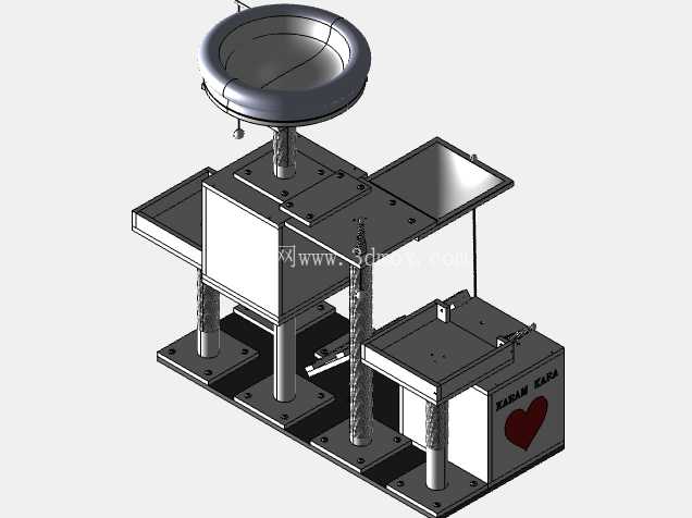 猫树3D模型V2 Rev-1 Solidworks CatTree
