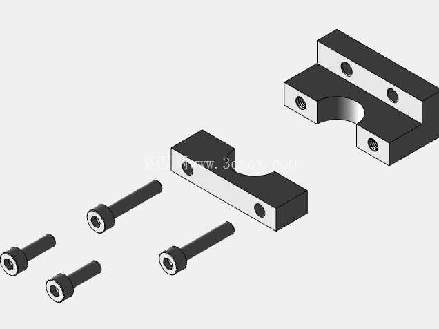 E3D_v6热端固定块