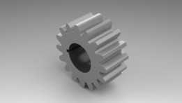 带 T 形槽的正齿轮 - SolidWorks