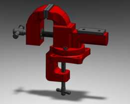 ̨��ǯ �C SolidWorks ģ�� + 2D ����ͼ (PDF)