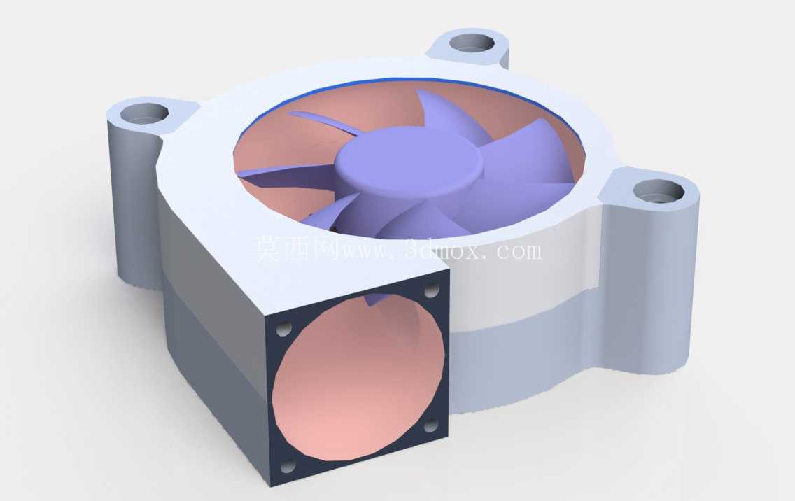 旧80*25风扇v2.40mm的3D打印升级