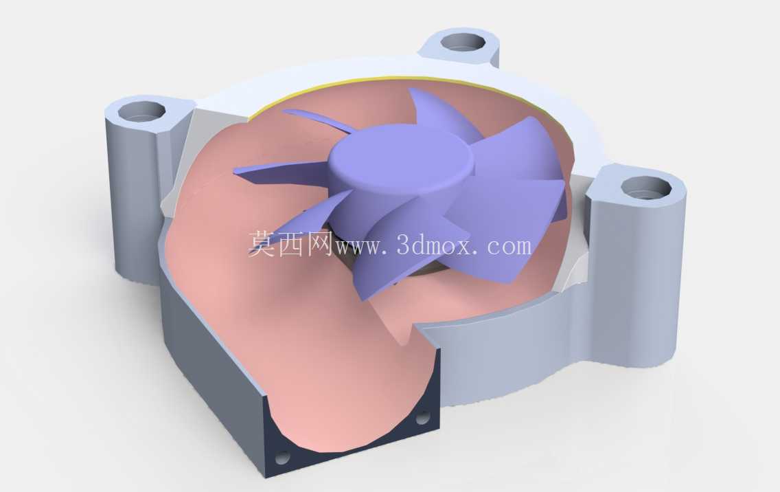 旧80*25风扇v2.40mm的3D打印升级