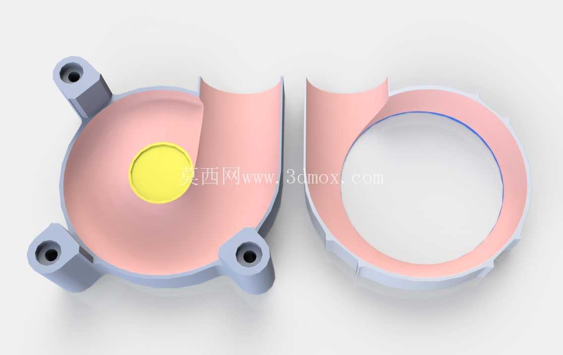 旧80*25风扇v2.40mm的3D打印升级