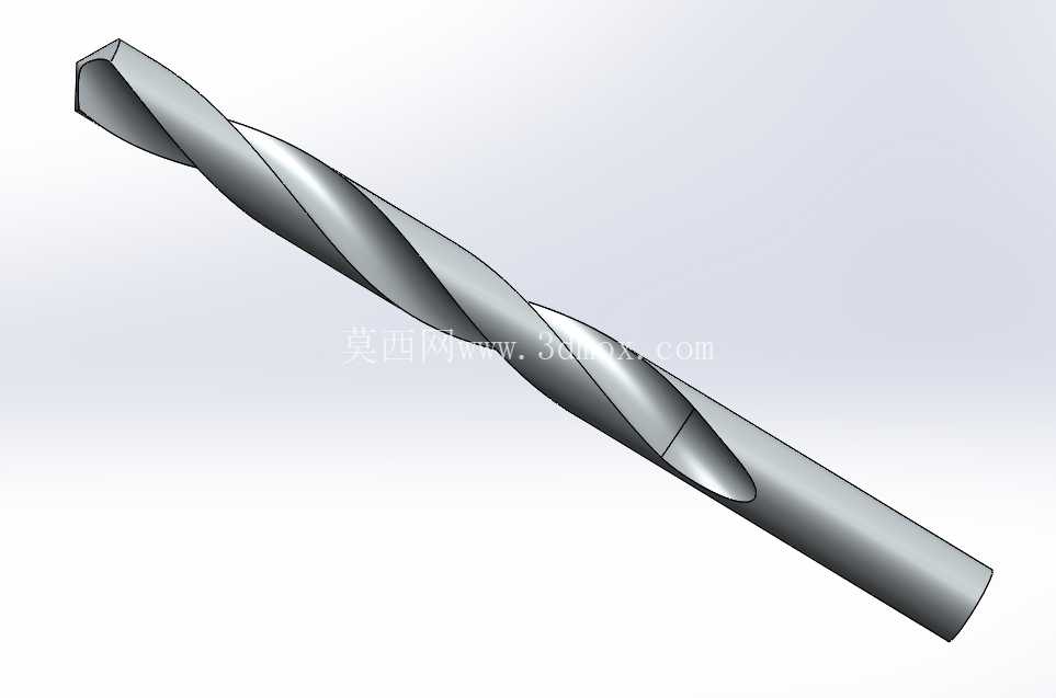 钻头 – SolidWorks 3D 模型