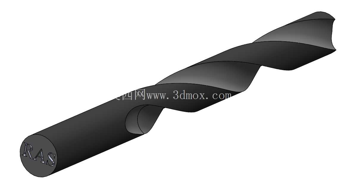 钻头 – SolidWorks 3D 模型
