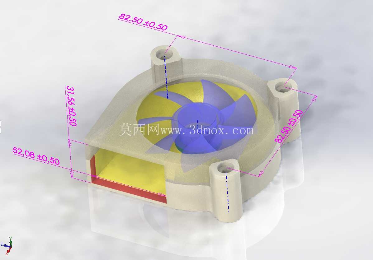 旧80*25风扇的3D打印升级v1.1