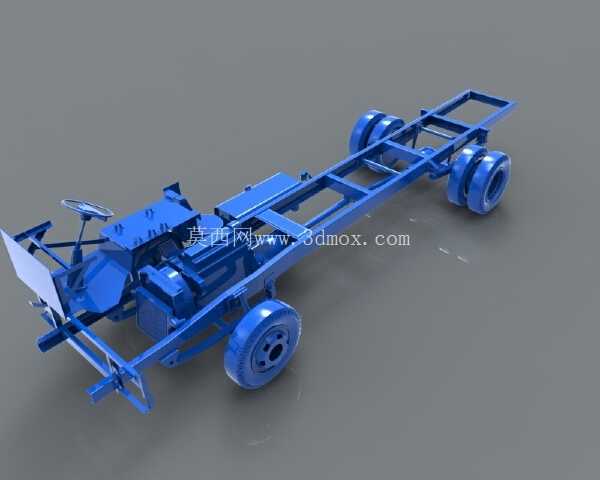 \“三菱 Fuso FE 84G BC Canter 客车底盘 3D 模型:可靠舒适客车的精密设计\”