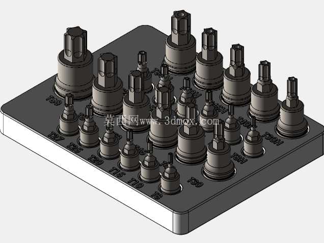 Carlyle Torx 螺丝刀套装 3DP