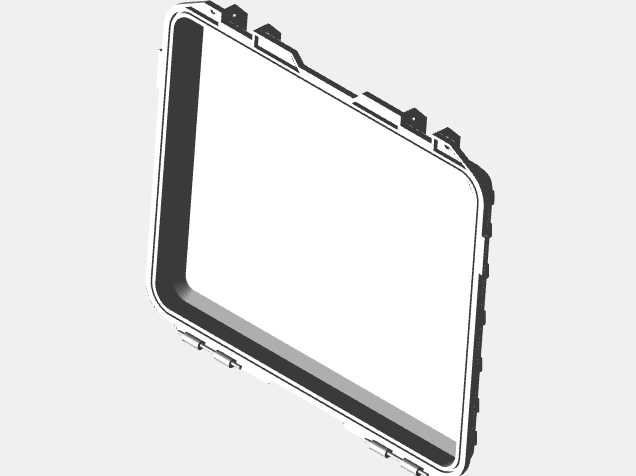 ABS工具箱防护箱420×360×120毫米