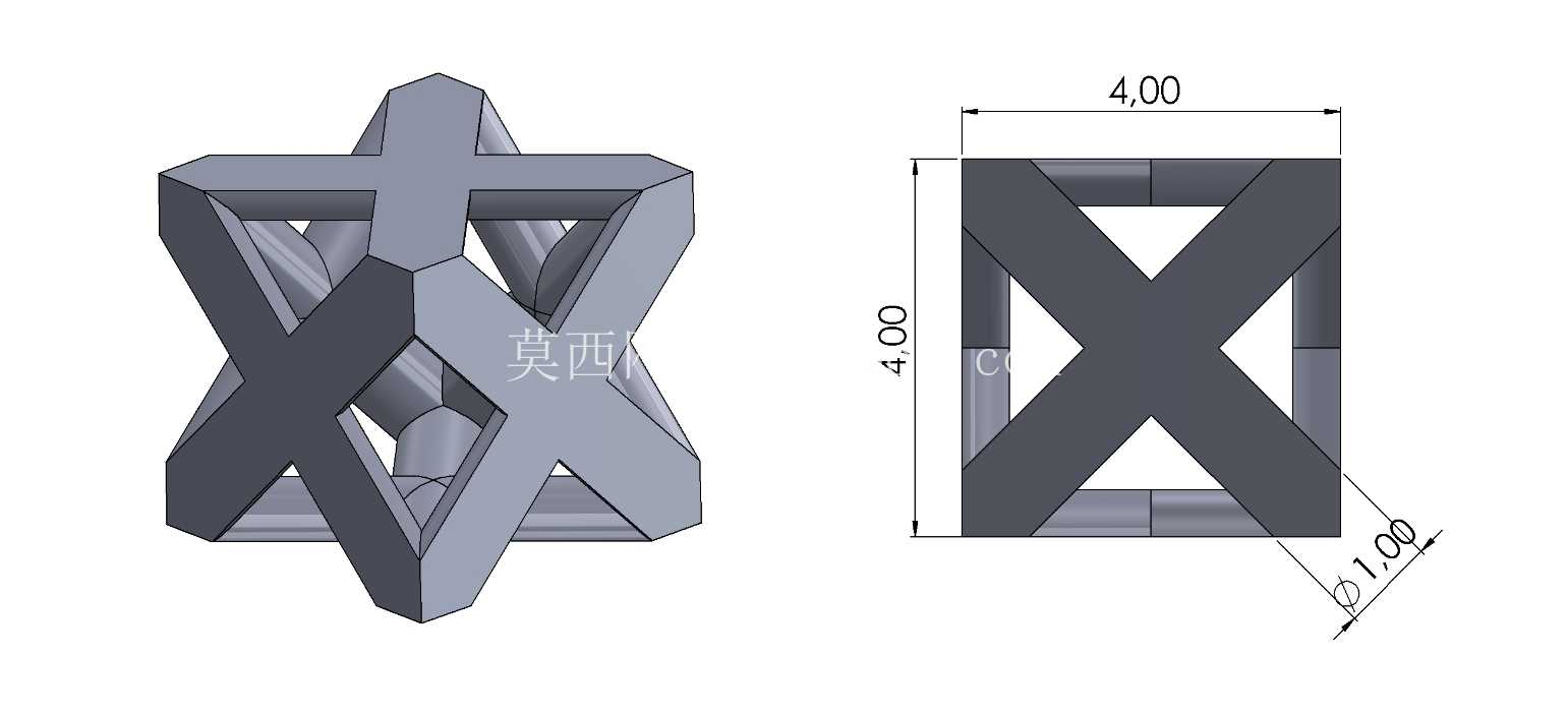 晶格结构拉伸测试样品