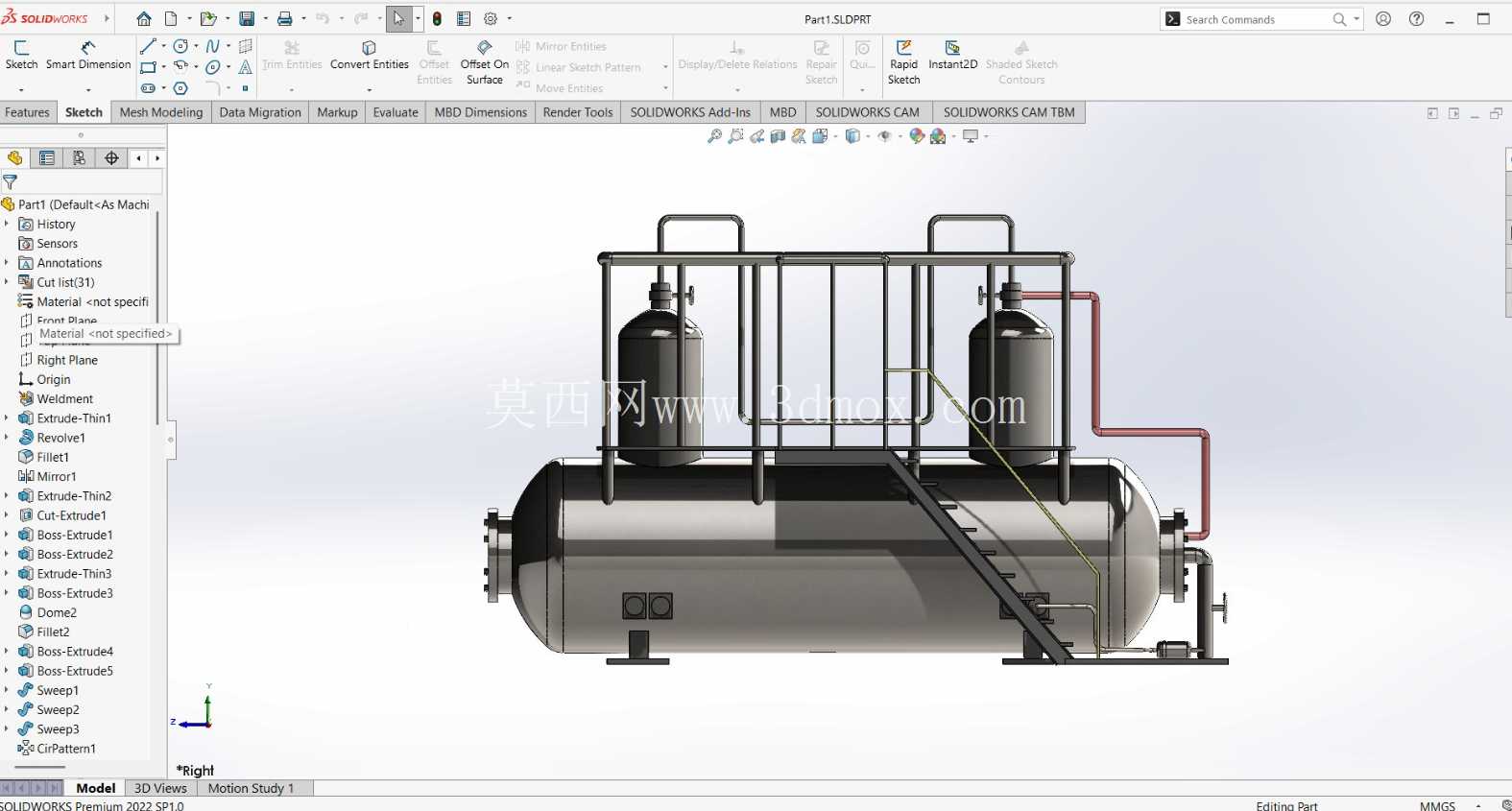 ��ҵѹ������/��¯��SOLIDWORKS ģ�ͣ�