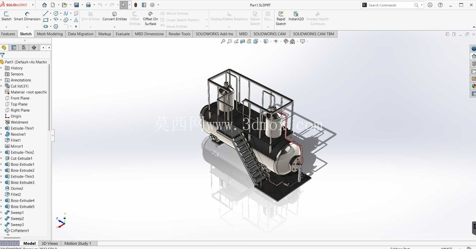 ��ҵѹ������/��¯��SOLIDWORKS ģ�ͣ�