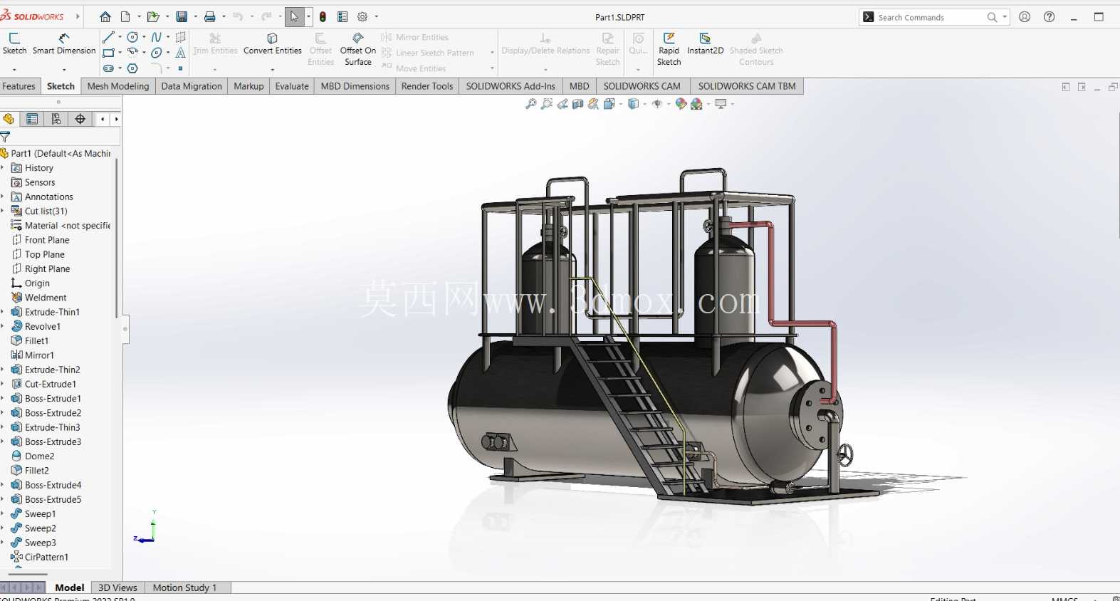 ��ҵѹ������/��¯��SOLIDWORKS ģ�ͣ�