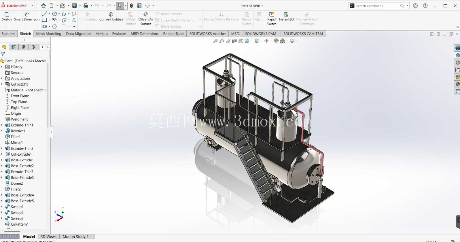 ��ҵѹ������/��¯��SOLIDWORKS ģ�ͣ�