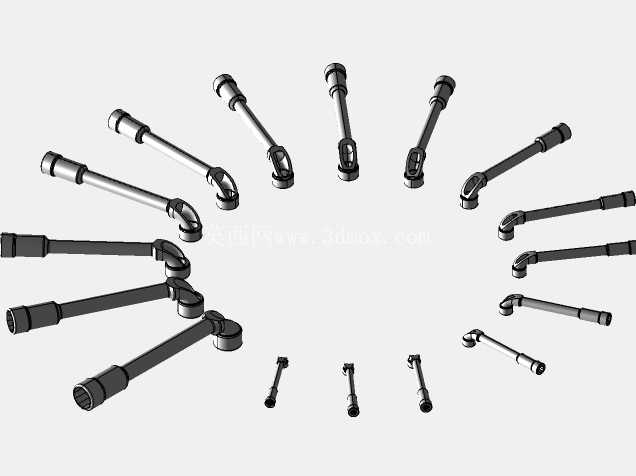 ˫ͷƫ����Ͳ�����ð��֣�Llaveconfigurable de tube acodada��