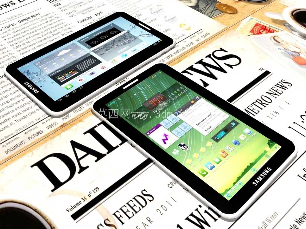 �º�Ĭ�µ����� Galaxy Tab2 3D ģ��