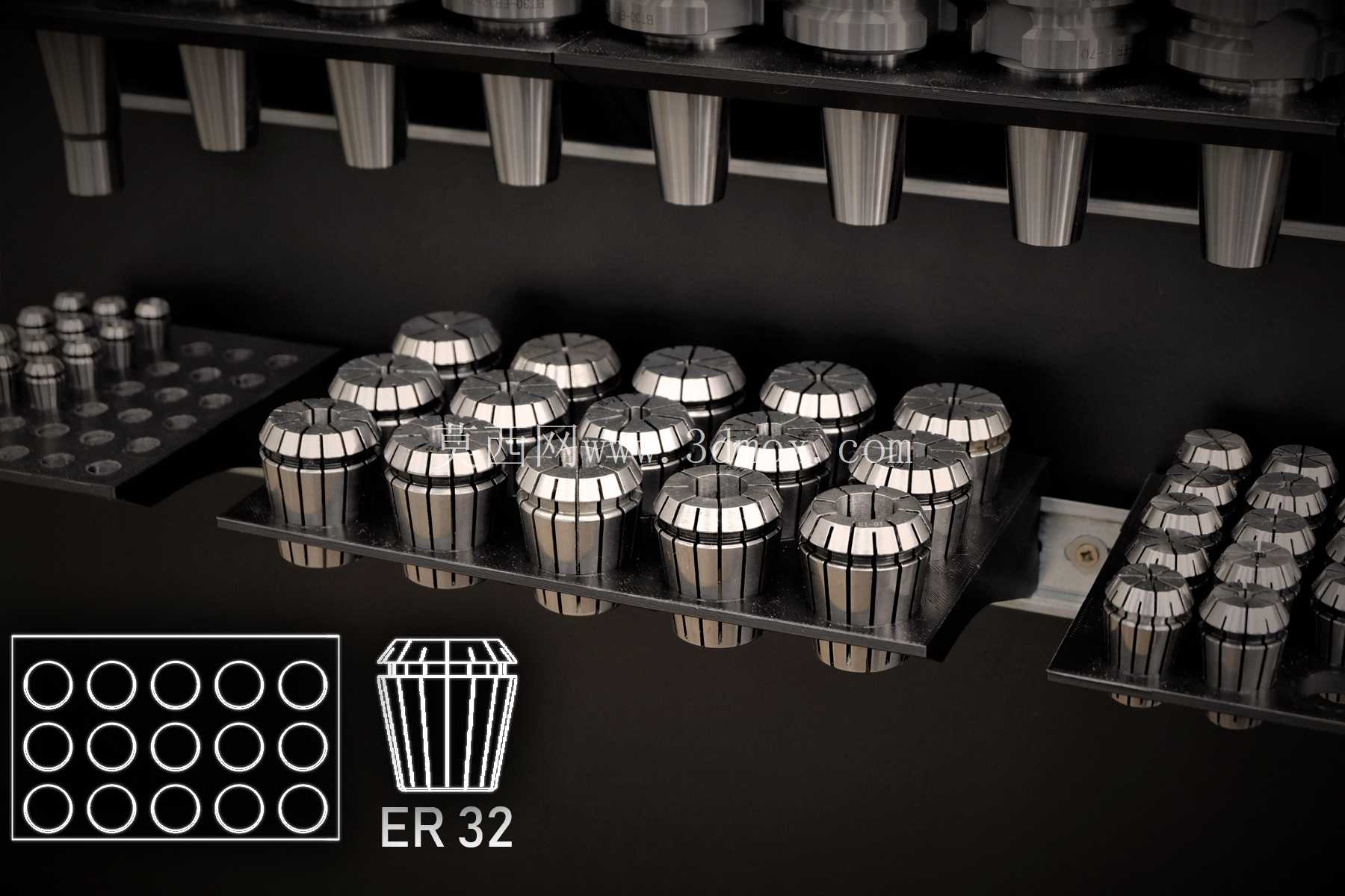 DIN 导轨存储 | ER32夹头