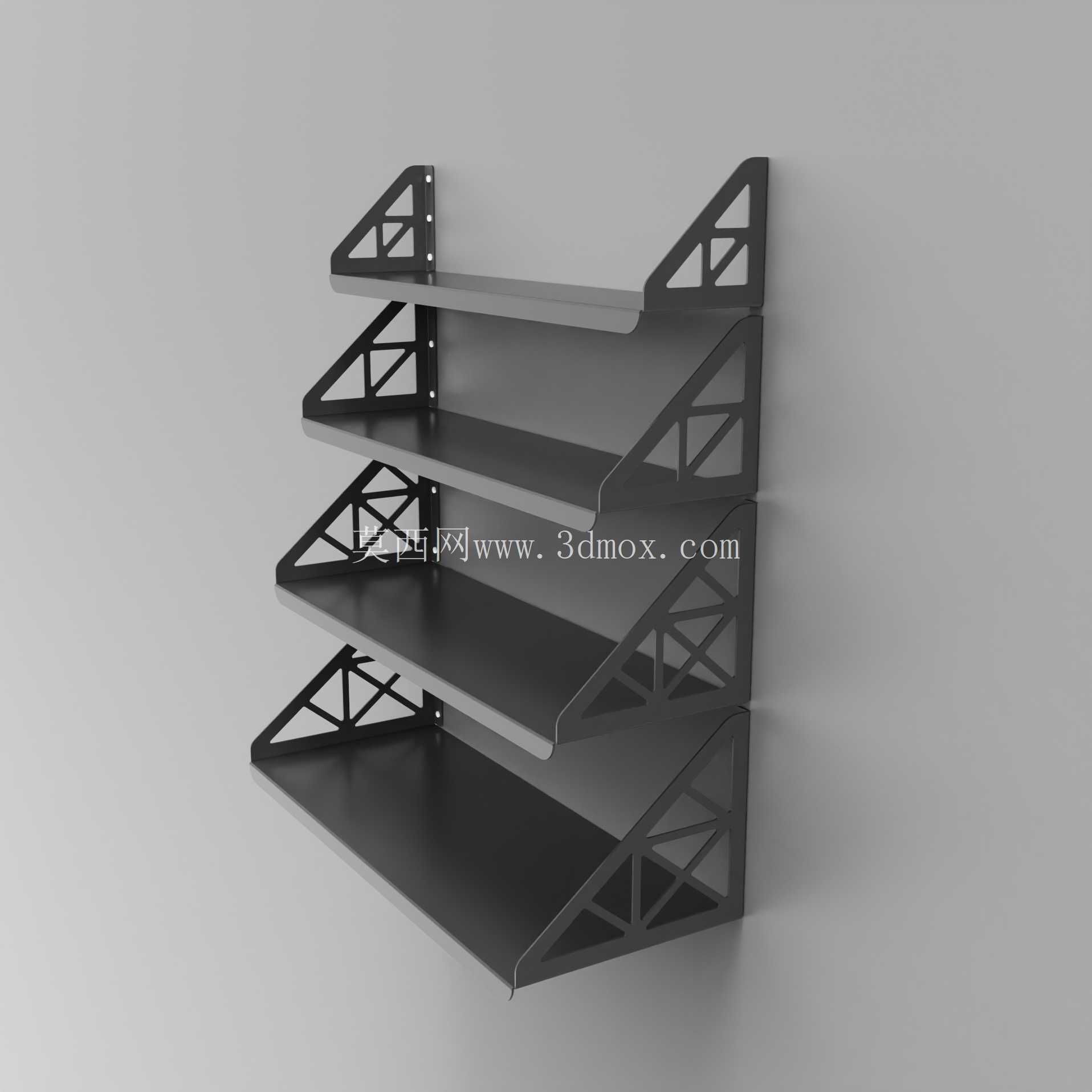 现代壁挂式金属架子支架| 可用 DXF 文件