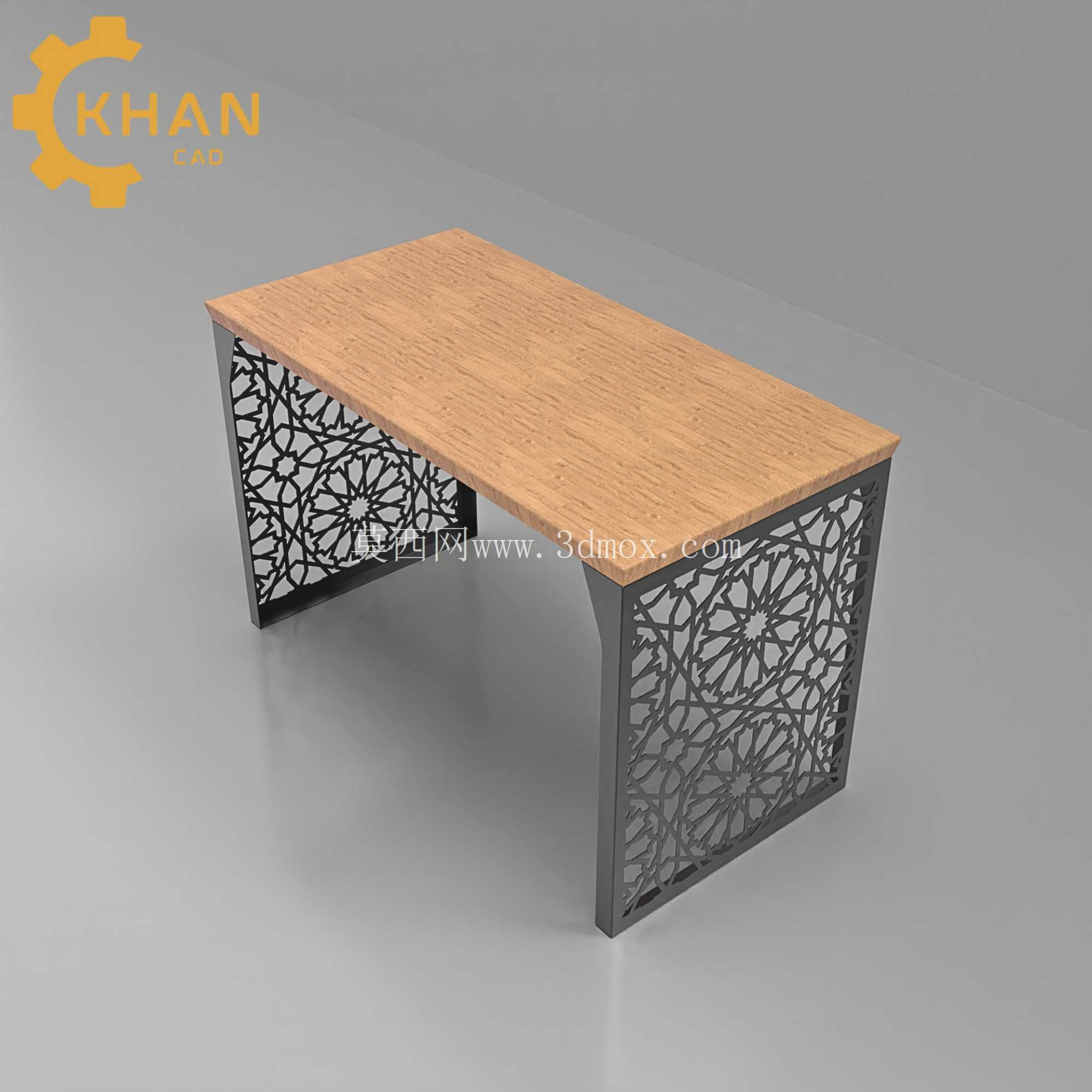 KhanCAD CNC 办公桌侧面板 – DXF | SVG | PDF | 步骤