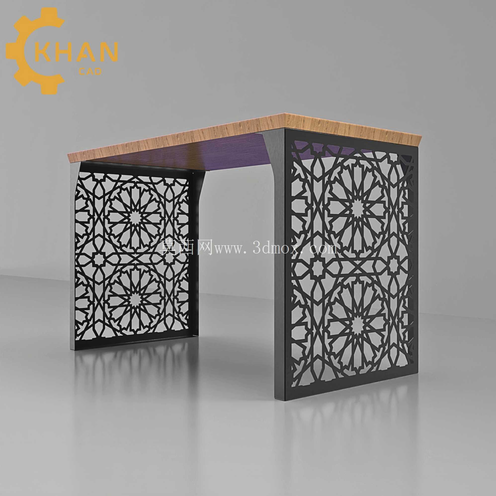 KhanCAD CNC 办公桌侧面板 – DXF | SVG | PDF | 步骤