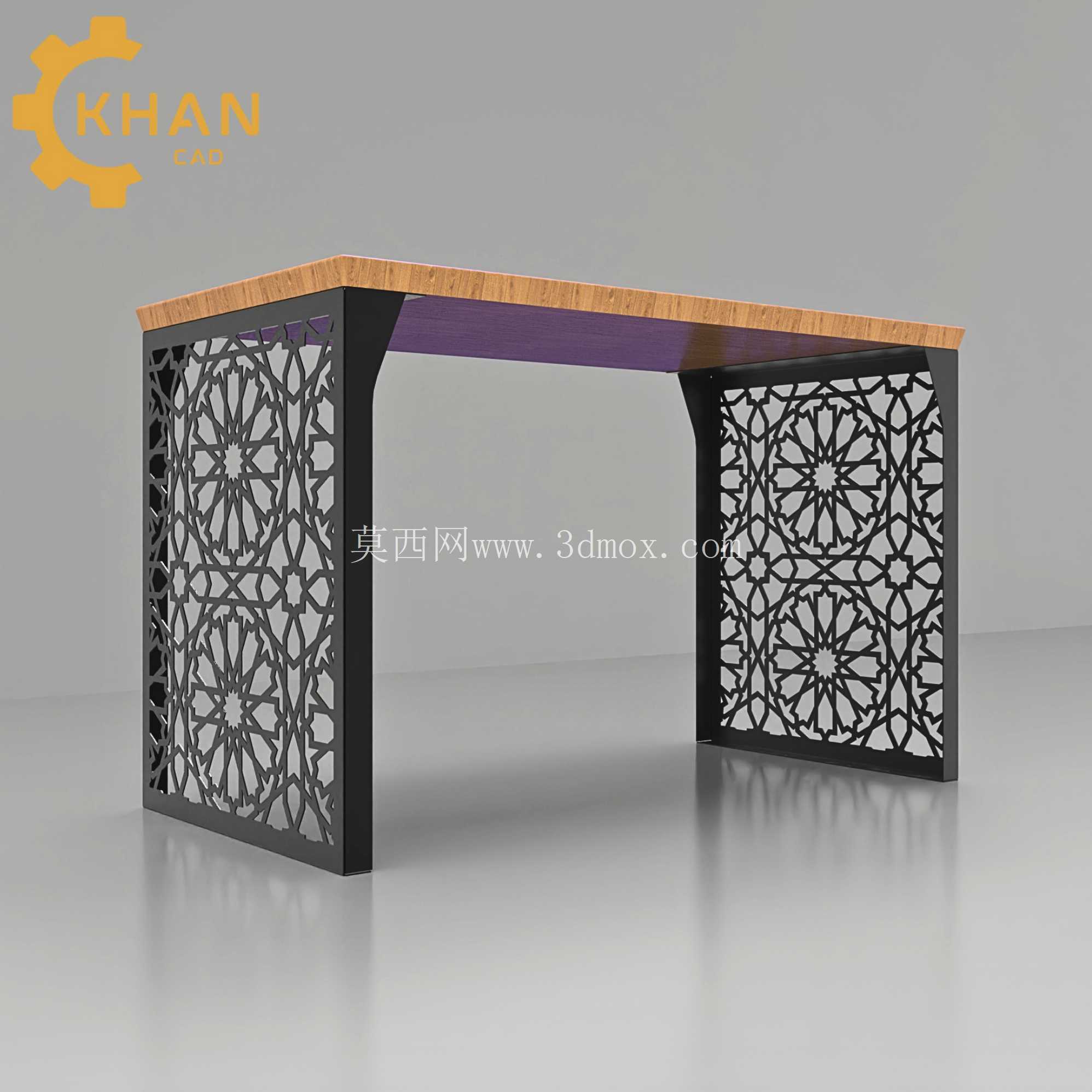 KhanCAD CNC 办公桌侧面板 – DXF | SVG | PDF | 步骤