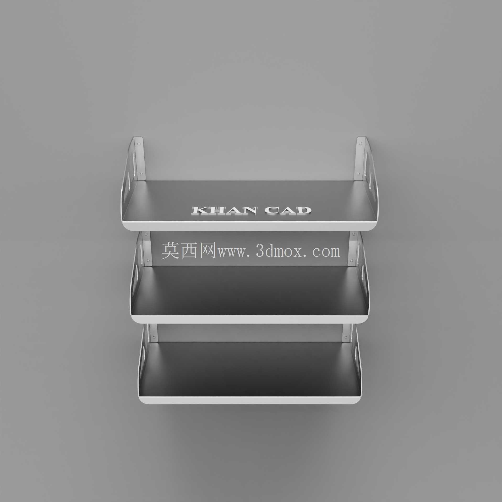 现代壁挂式金属架子支架| DXF 文件
