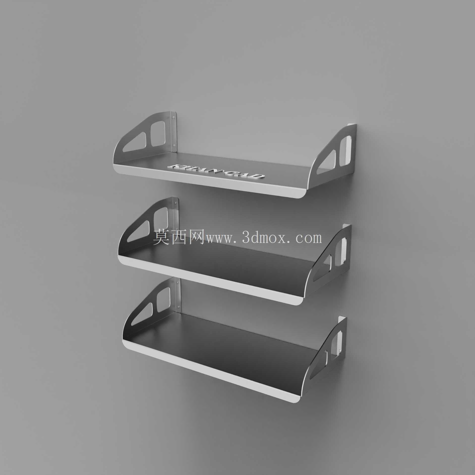 现代壁挂式金属架子支架| DXF 文件