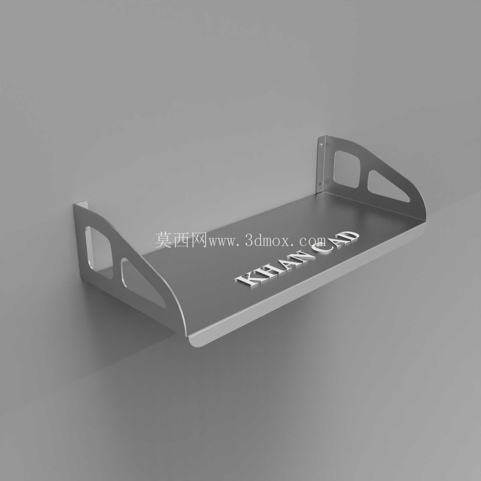 现代壁挂式金属架子支架| DXF 文件