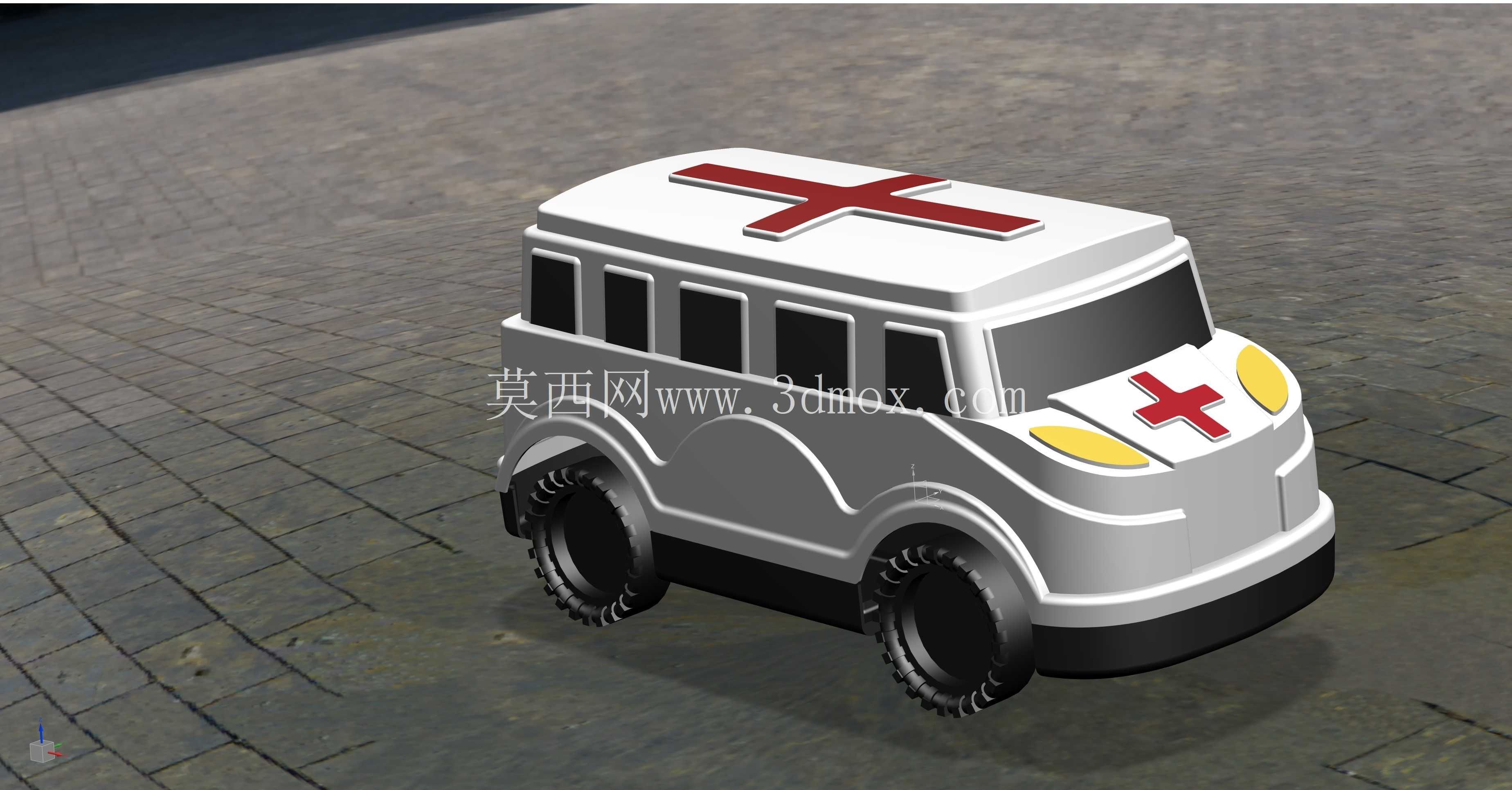 儿童玩具救护车,配有完整的模具和模具